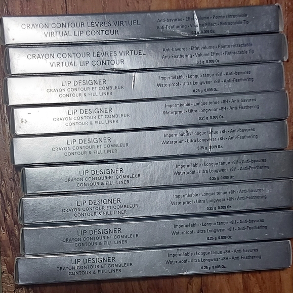 Lip designer retractable fill contour liner waterproof bundle X9 total - Picture 9 of 9